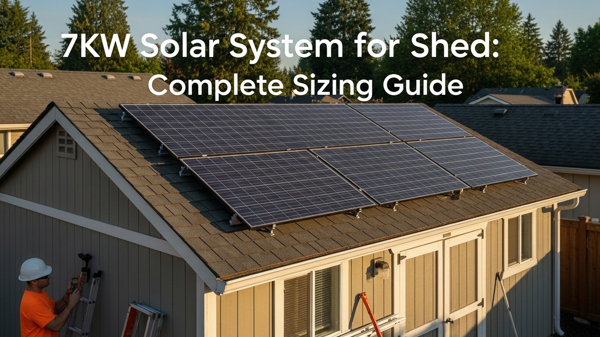 7KW Solar System for Shed: Complete Sizing Guide