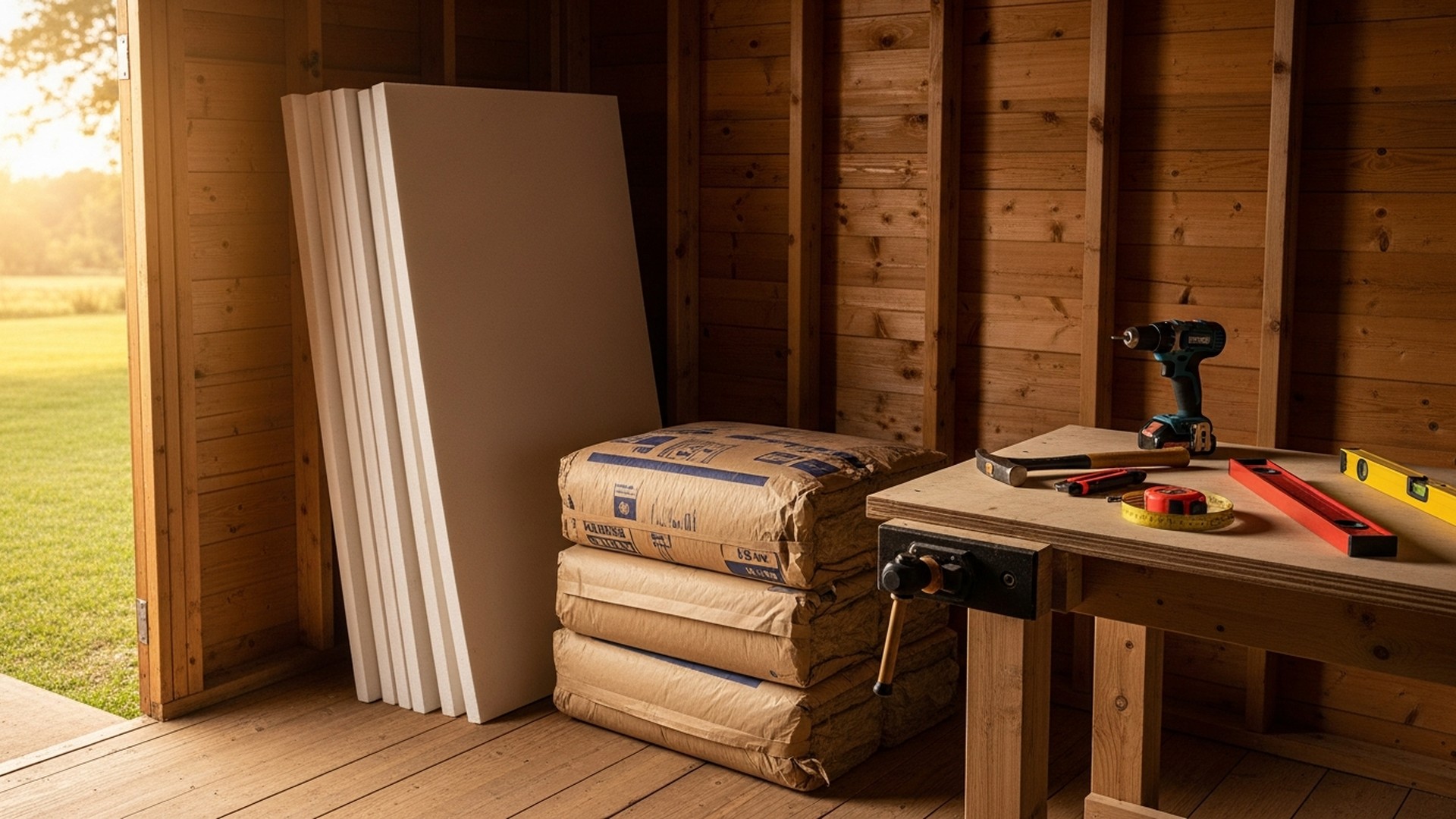 Best Insulation for Shed: Materials and R-Values