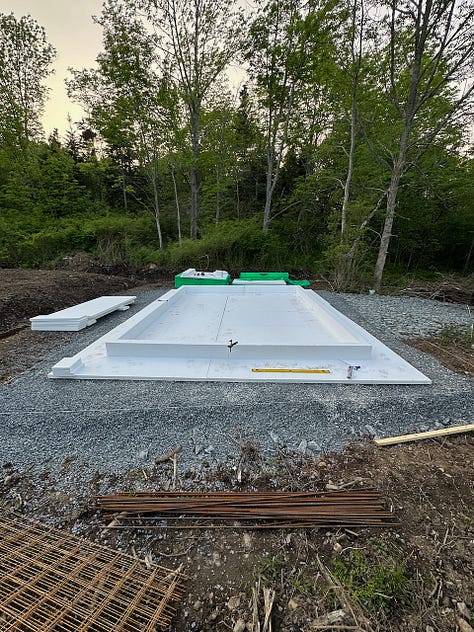 FastSlab forms being assembled for the 14'x18' shed