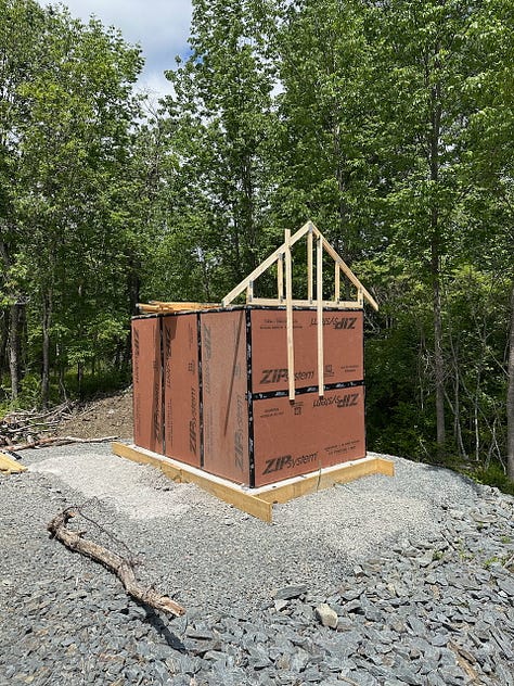 Progression of adding trusses one by one