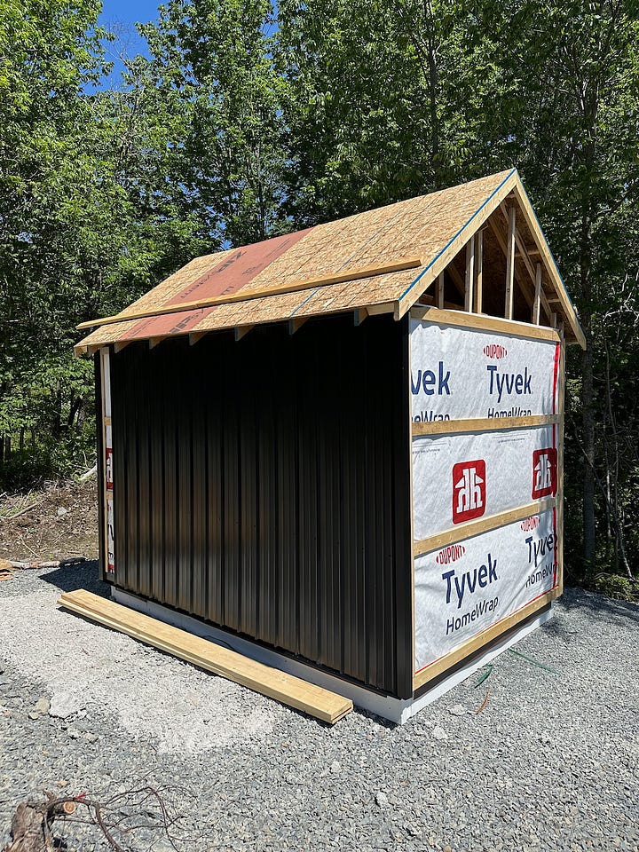 Adding and completing the siding