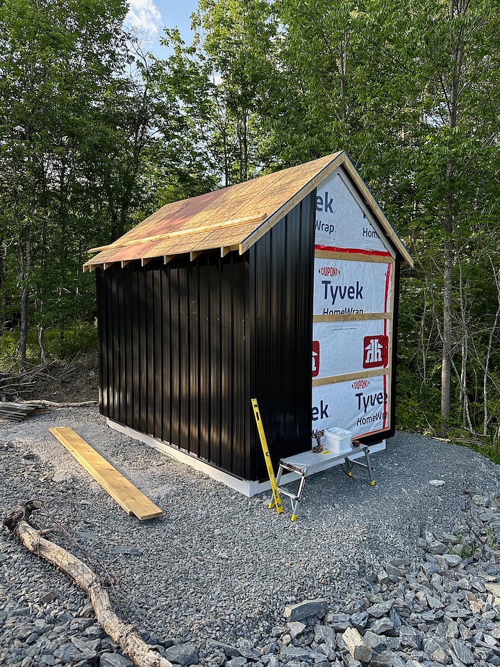Adding and completing the siding