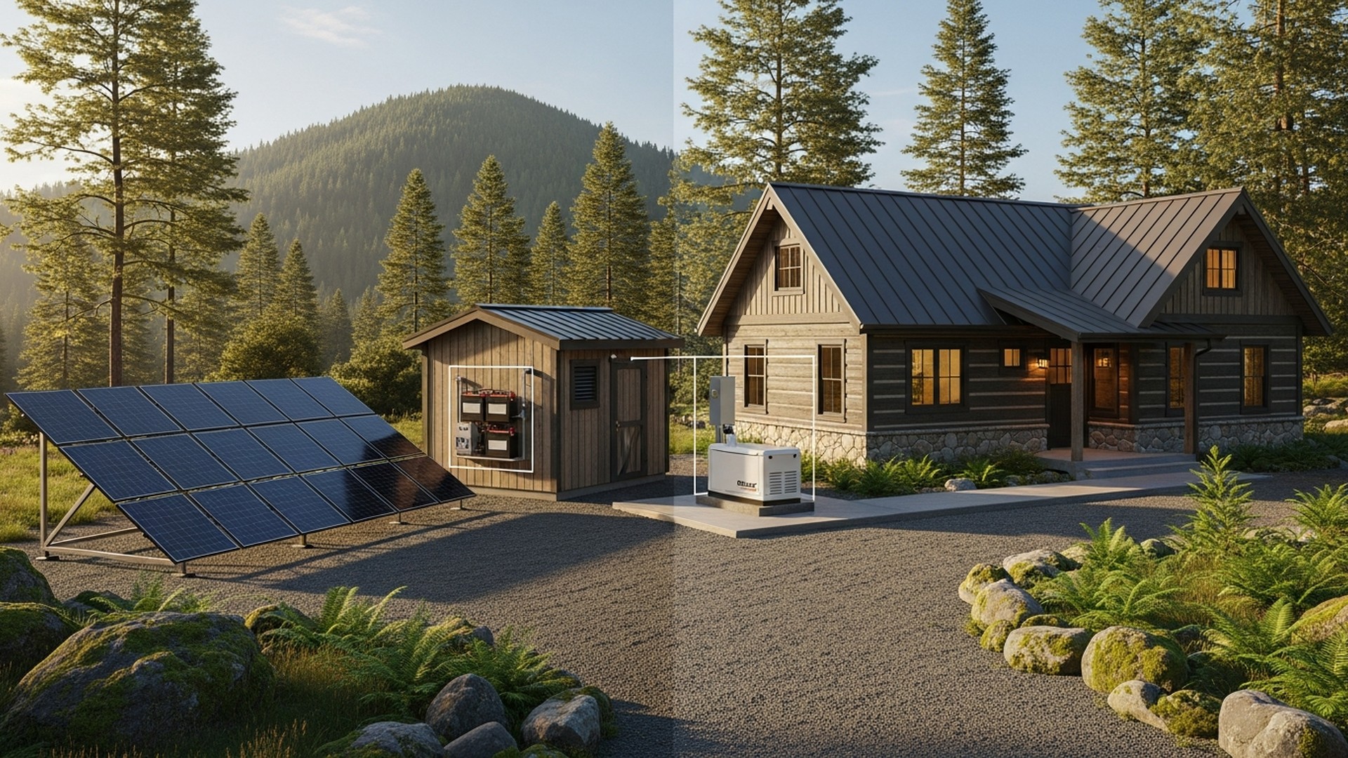 Cabin Electrical Setup: Off-Grid vs Grid-Tied