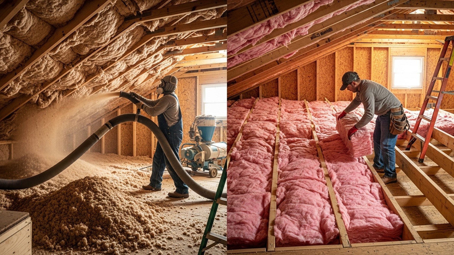 Cellulose vs Fiberglass Insulation: Complete Comparison