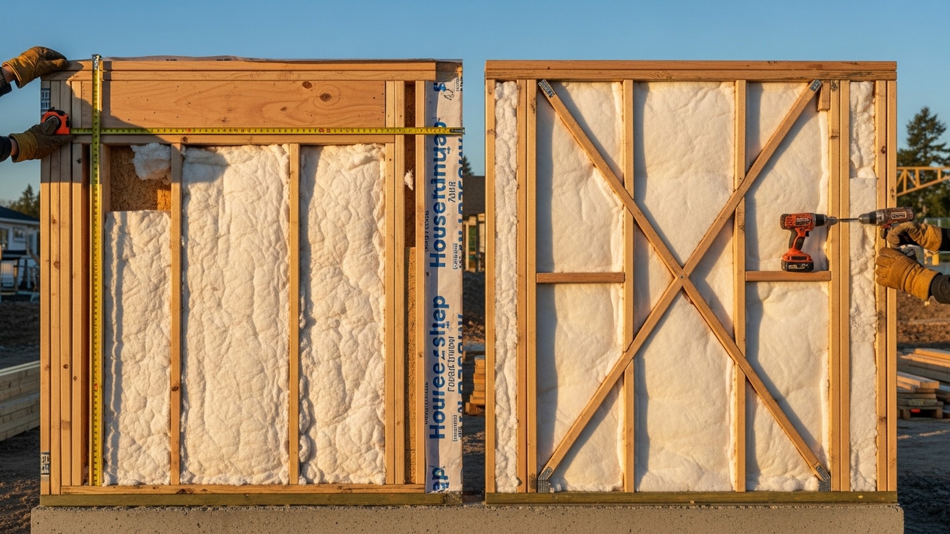 Double Stud Wall vs Larsen Truss: Comparison