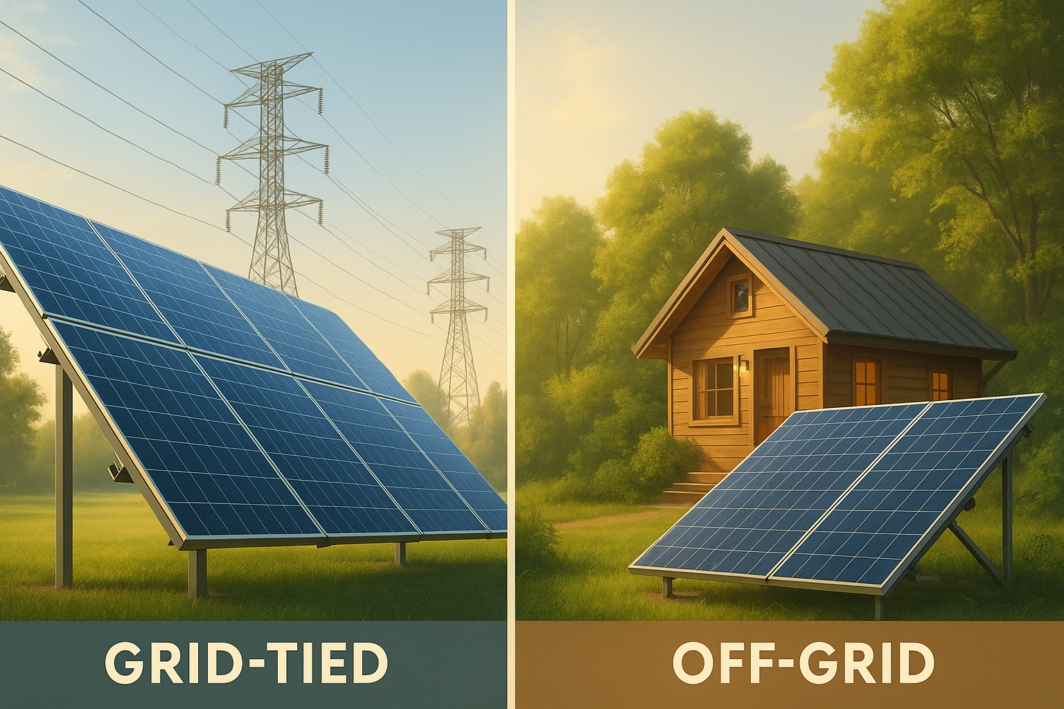 Grid-Tied vs Off-Grid Solar: Key Differences