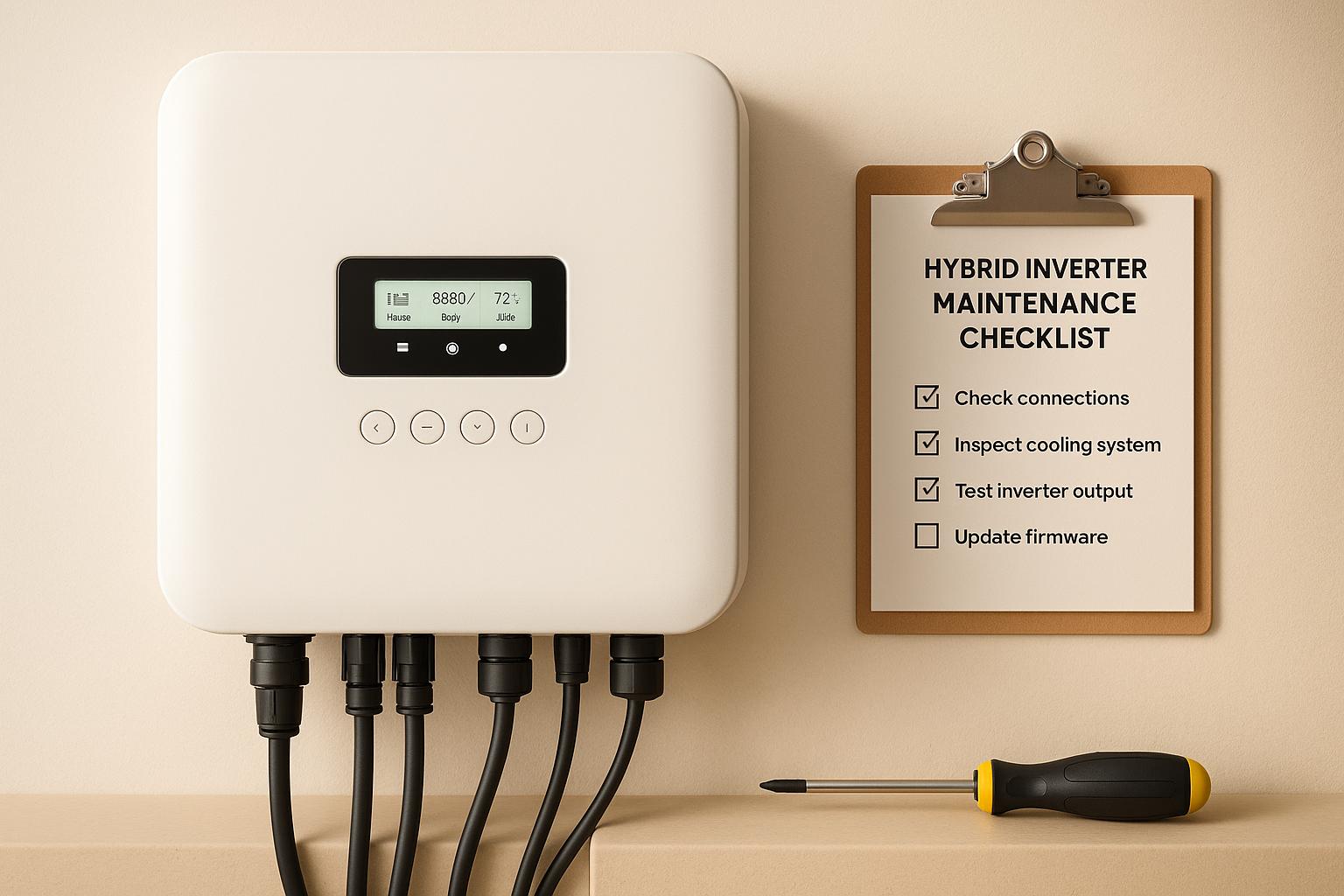 Hybrid Inverter Maintenance Checklist