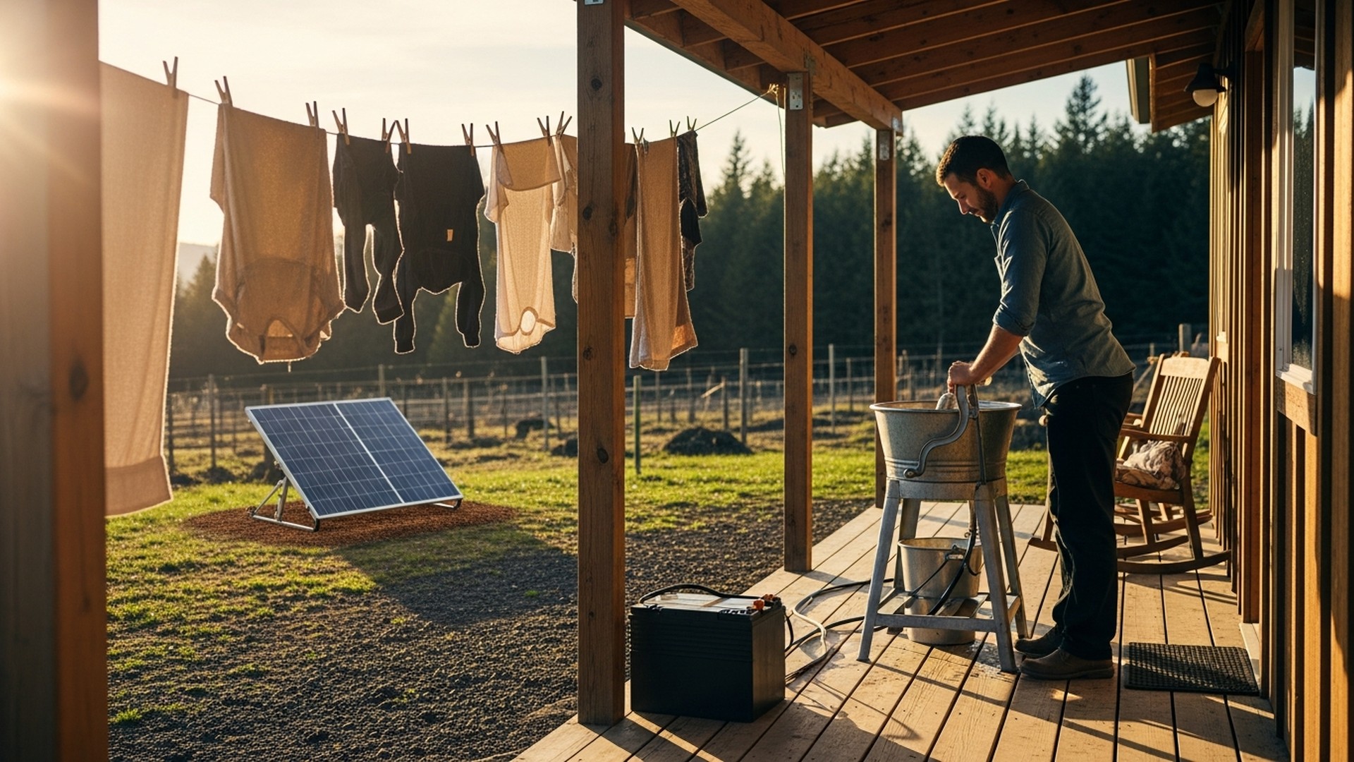 Off-Grid Washing: Laundry Without Grid Power