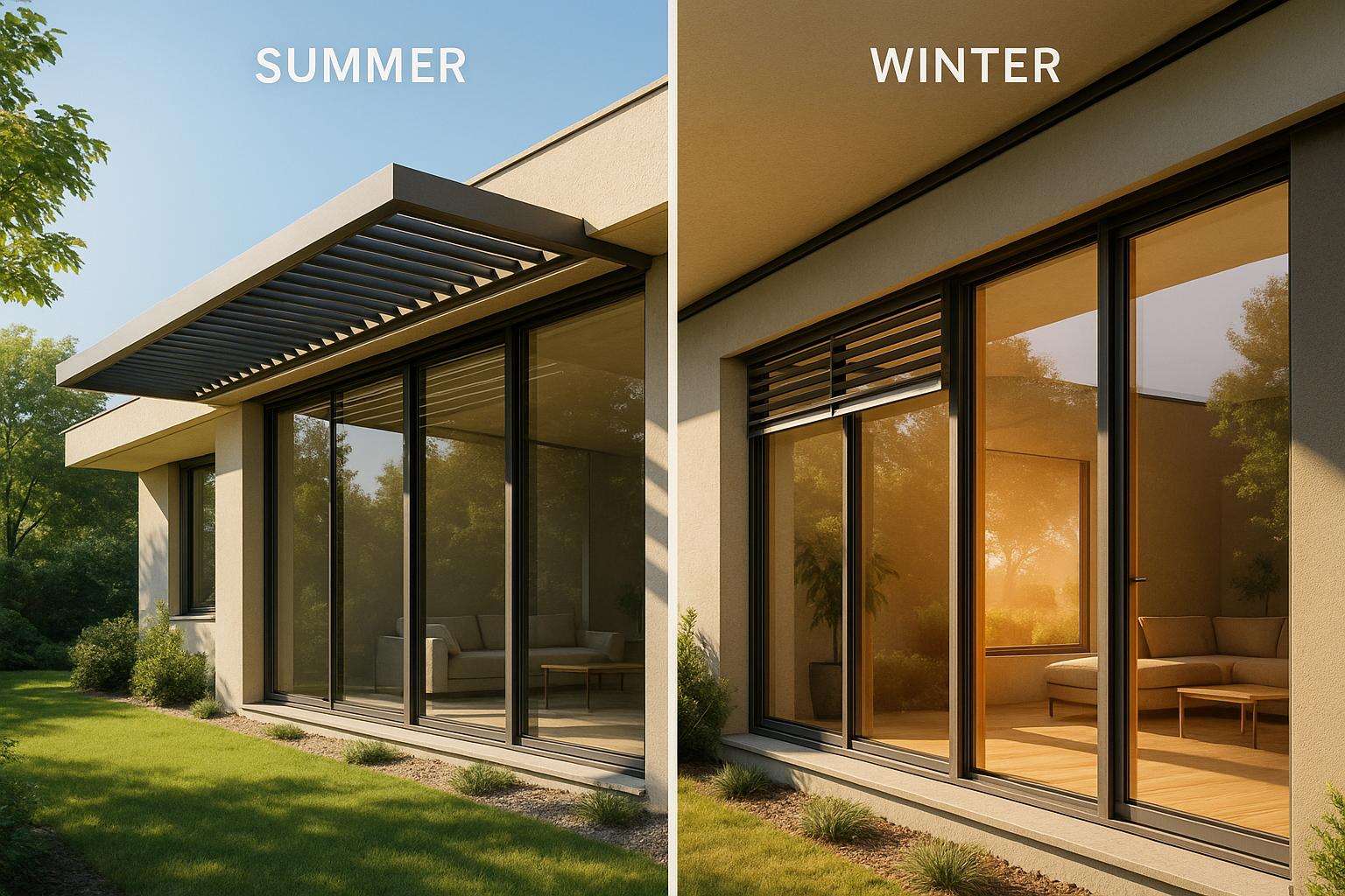 Passive Solar Shading: Winter vs. Summer
