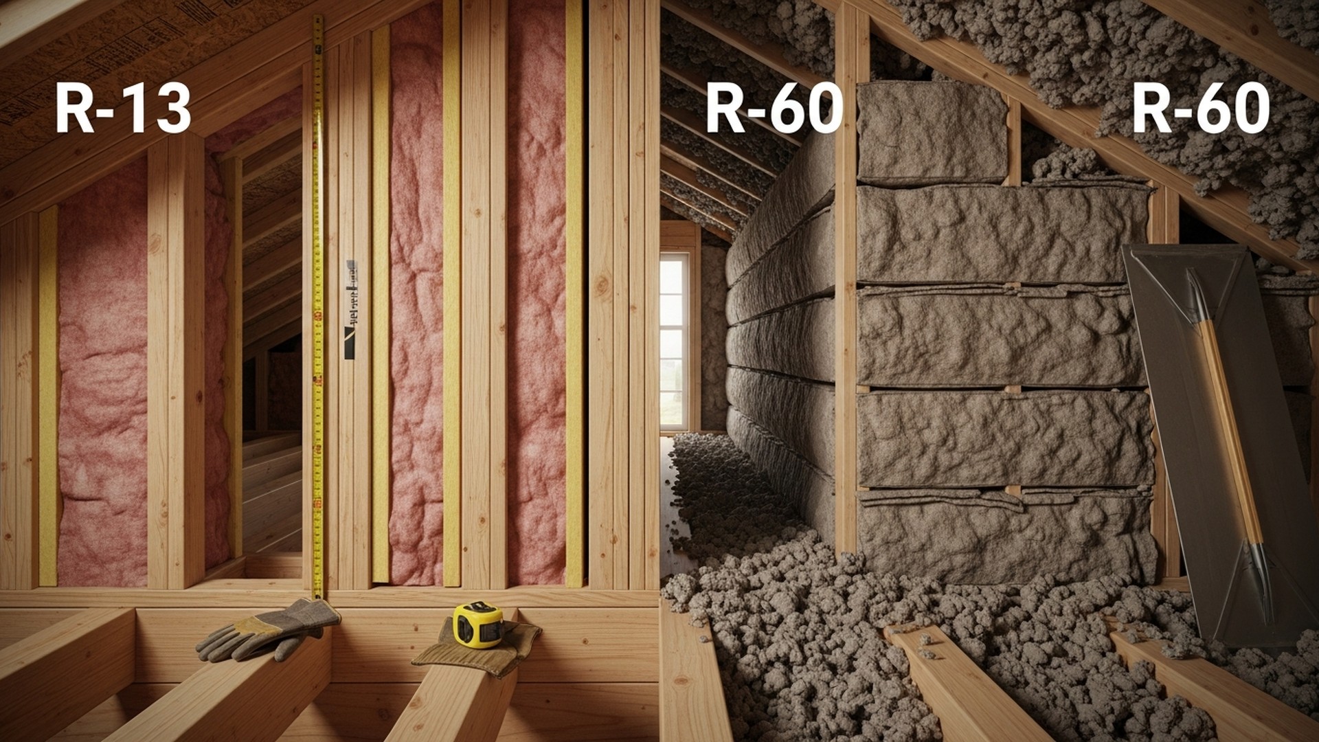 R-13 vs R-60 Insulation: Which Do You Need?