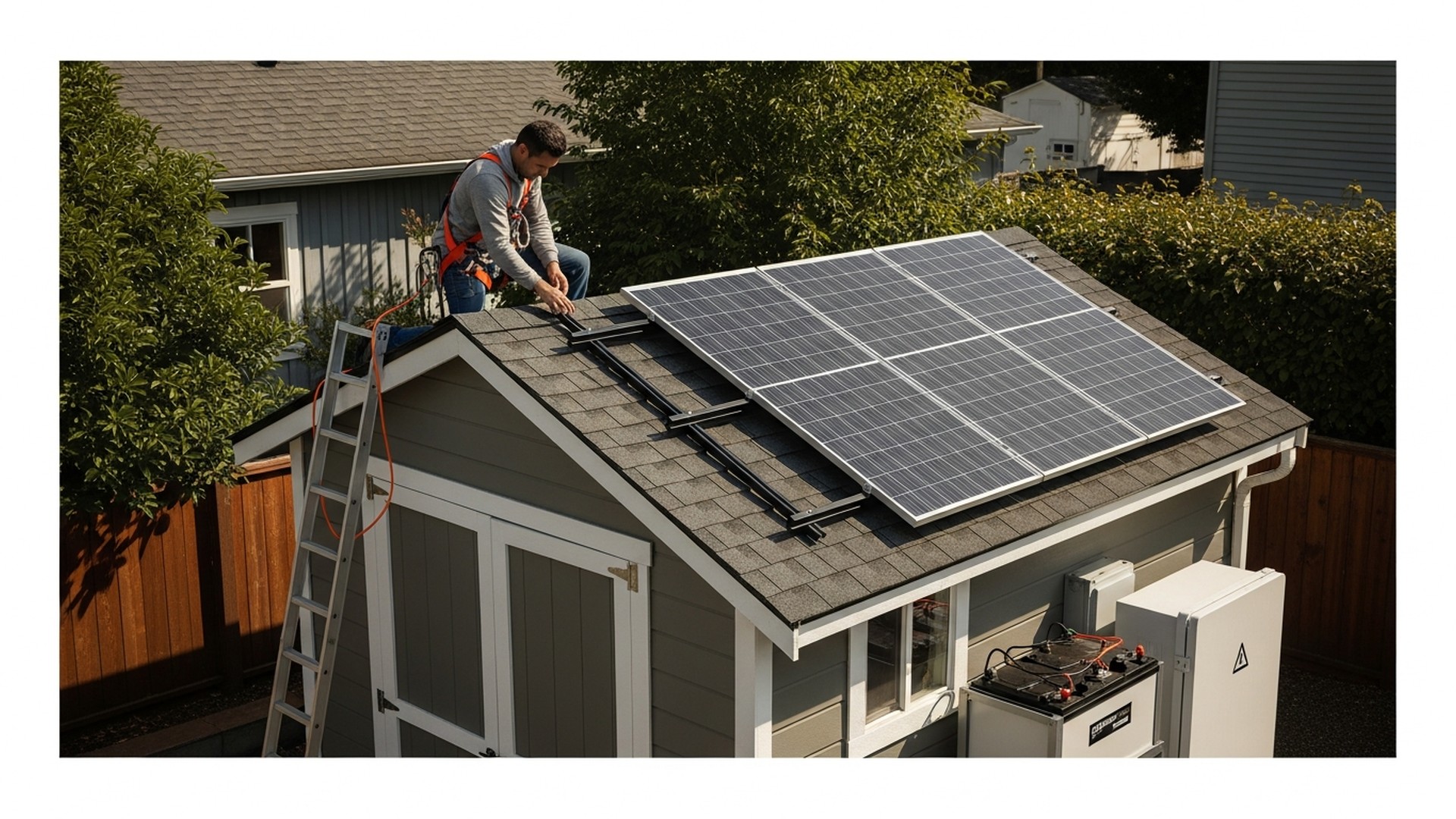 Shed Solar System: Off-Grid Power Setup
