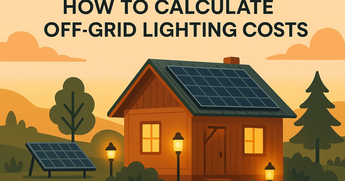 How to Calculate Off-Grid Lighting Costs | DIY Eco Homes