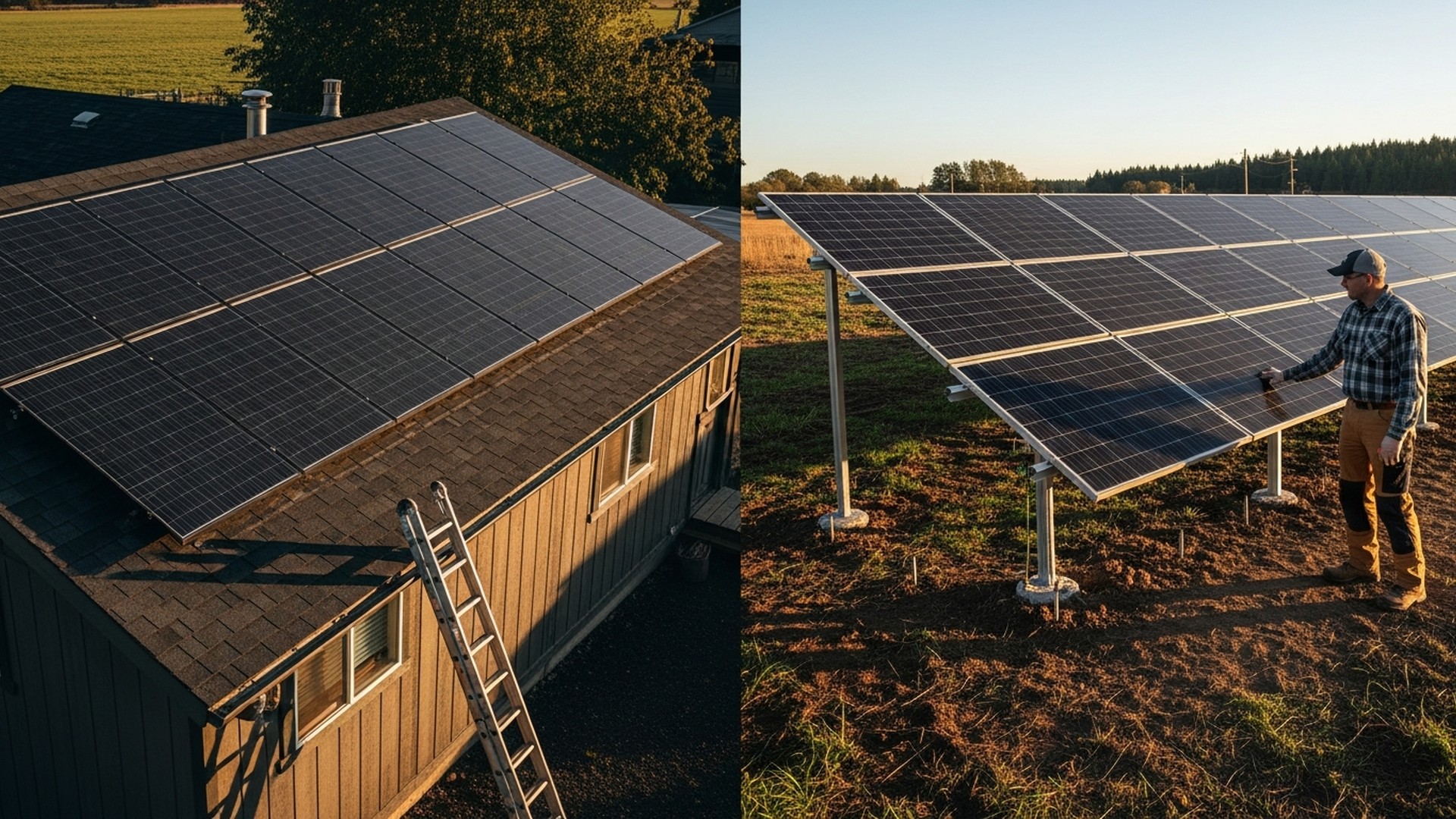 Solar Panel Mounting: Roof vs Ground Options