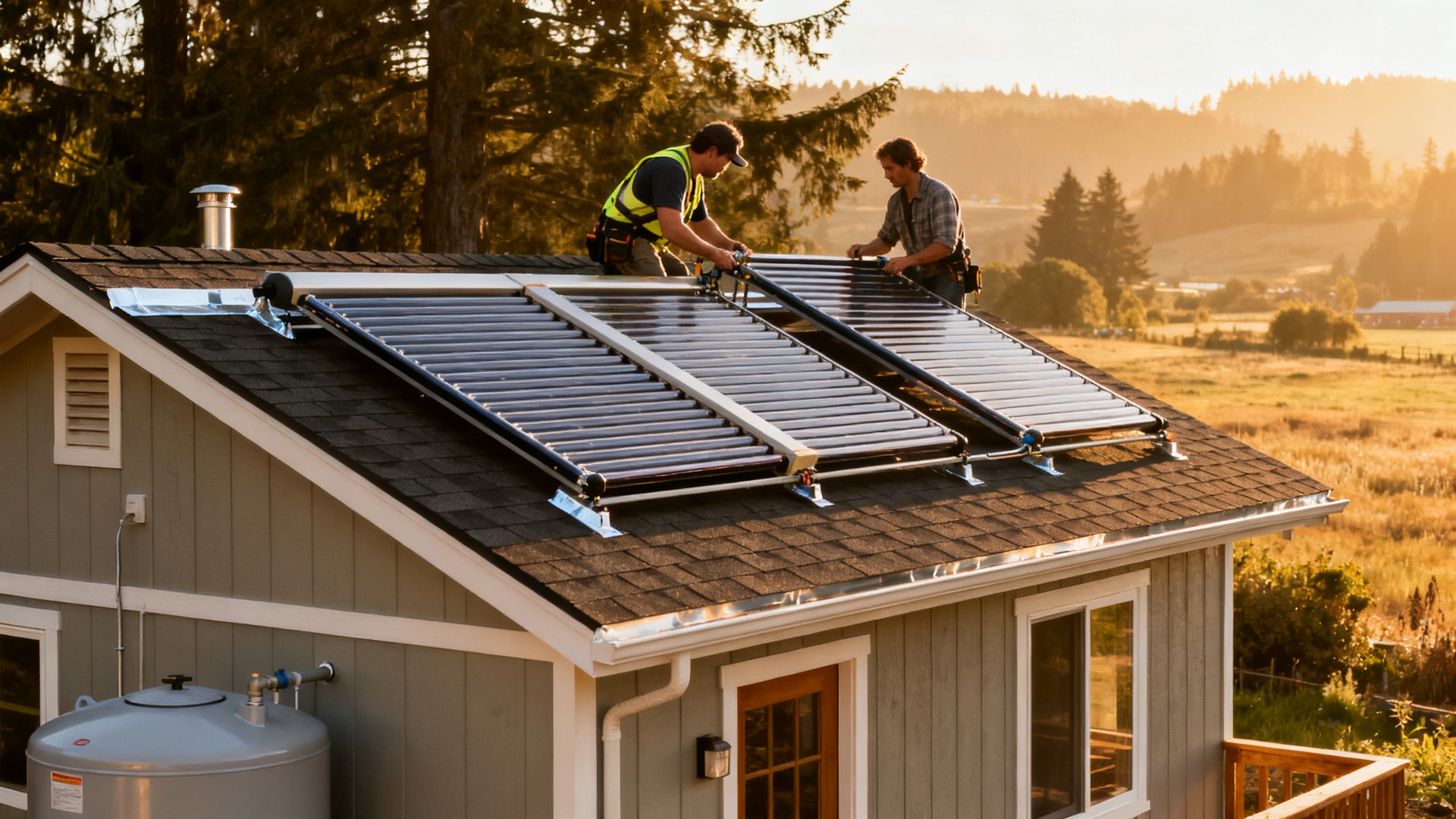 Solar Water Heating: Passive and Active Systems