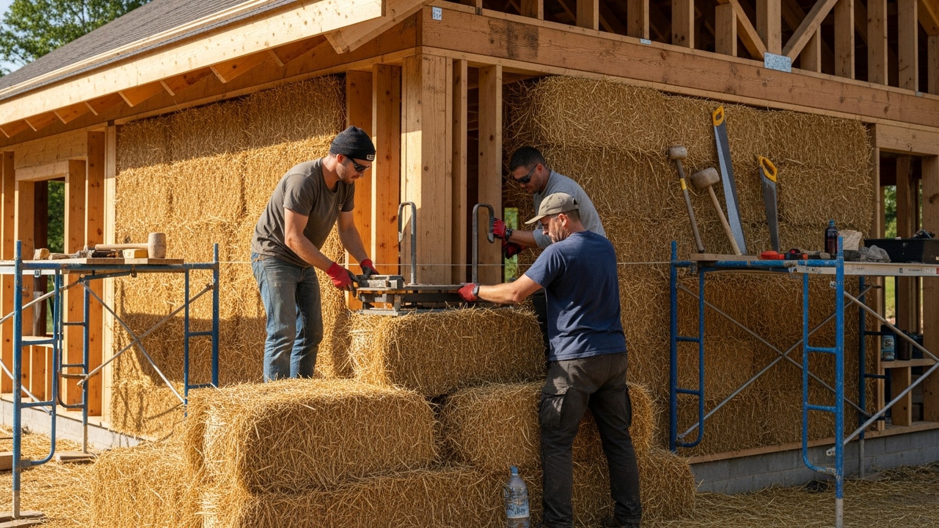 Straw Bale Construction: Step-by-Step Building Guide