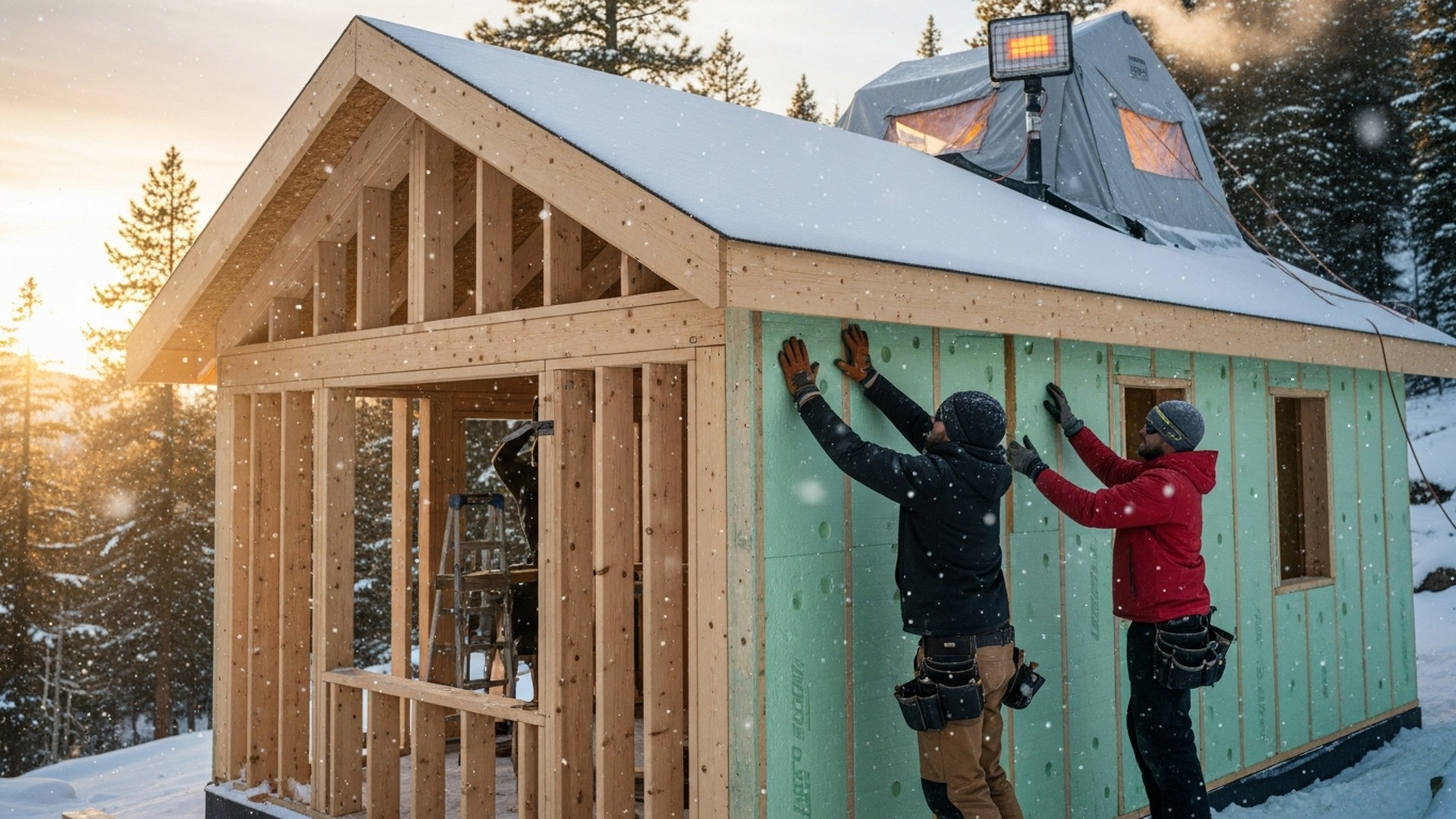 Winter Cabin Build: Cold Weather Construction Tips